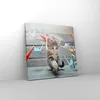 Bild auf Leinwand - Leinwandbild - Katze spaß origami - Produktbild-Vorschau 4