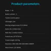 Product specifications listed on a dark background. Produktbild-Vorschau