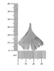 Großer Silber Anhänger 925 Silber Ginkgo-Blatt Produktbild-Vorschau 3