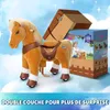 PonyCycle modèle Y Cheval à bascule mécanique marron clair Voir les images du produit 7