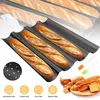Baguette Backblech 4 Brotrillen Baguetteform mit Produktbild-Vorschau 1