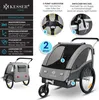 KESSER® Kinderanhänger Fahrradanhänger Sport-RX 2 in 1 Produktbild-Vorschau 2