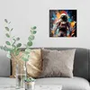 DEQORI Glasbild Echtglas 30x30 cm 'Galaktische Visionen' Produktbild-Vorschau 3