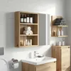 Koupelnová nástěnná skříňka Umělecký dub 40 x 10 x 50 cm Náhled obrázku produktu 3