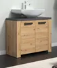 Waschbeckenunterschrank "Chase" Artisan Eiche, Badschrank Produktbild-Vorschau 3