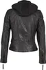 Gipsy - Damen Lederjacke Bikerjacke Lammnappa Kapuze Produktbild-Vorschau 12