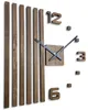 Wanduhren DIY Holz Eiche Lamellen große Wanduhr 60 cm 3D Produktbild-Vorschau 1