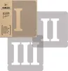 Zahlen Malschablonen Set 12 Stück, 14 cm Ziffern & Zeichen Produktbild-Vorschau 1