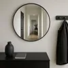 Specchio rotondo NOOR, cornice in metallo, oro, Ø 80 cm Anteprima dell’immagine prodotto 2