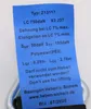 A close-up of a blue label attached to a strap with a metal hook. Anteprima dell’immagine prodotto