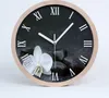 Holzuhr 25fi cm wanduhr - weiße Spitzen - Orchidee Produktbild-Vorschau 1