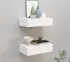 vidaXL Wandregale mit Schubladen 2 Stk. Weiß 40x23,5x10 cm Produktbild-Vorschau 14
