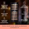 Klarstein vinotéka, slim, malá, 2 zóny, skleněné dveře, Náhled obrázku produktu 2