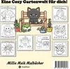 Cozy Malbuch für Erwachsene Garten Malbuch - Süße Motive Produktbild-Vorschau 2