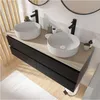 Mobile bagno sospeso Sorrento da 120 cm con doppio lavabo Anteprima dell’immagine prodotto 6