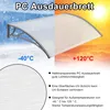 NAIZY Stříška na vchodové dveře 120 x 100 cm - průhledná Náhled obrázku produktu 5