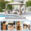 COSTWAY 3,6x3m Pavillon mit Doppeldach & Moskitonetz, Produktbild-Vorschau 8