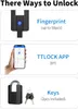 Robustný visiaci zámok na odtlačok prsta s aplikáciou APP, Náhľad obrázku produktu 5