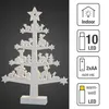 LED Weihnachtsbaum Holz weiß Deko Winter Weihnachten Produktbild-Vorschau 3