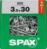 Spax Universalschrauben 3.5 x 30 mm TX 20 - 600 Stk. Produktbild-Vorschau 1