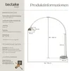 tectake® Bogenleuchte Arcus 70er Jahre Retro-Stil Produktbild-Vorschau 5