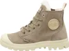 A side view of a brown Palladium winter ankle boot. Produktbild-Vorschau