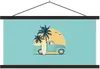MuchoWow® Textilposter Bus - Palme - Surfbrett - Sommer Produktbild-Vorschau 1