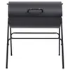 vidaXL Grill mit 2 Grillrosten Schwarz 80x95x90 cm Stahl Produktbild-Vorschau 2