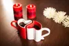 Gadget Master Romantic Mugs Red-White, 2 x herzförmige Produktbild-Vorschau 5