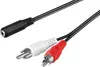 Goobay 50442 Adaptateur de câble audio 3,5 mm femelle à RCA Voir les images du produit 1