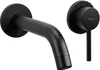A black wall-mounted faucet and its control handle are shown against a white background. Anteprima dell’immagine prodotto