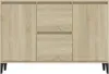 vidaXL Credenza rovere Sonoma 102x35x70 cm Materiale a base Anteprima dell’immagine prodotto 5