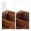 relaxdays Teebox Holz mit 6 Fächern Produktbild-Vorschau 6