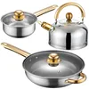 Set de casseroles, set de poêles 12 pièces avec marmite en Voir les images du produit 4