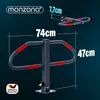 MONZANA® Parkplatzsperre 2 Schlüssel klappbar integriertes Produktbild-Vorschau 4