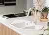 PRIMAGRAN Granitspüle Weiß 90x50cm, Eckspüle 1,5 Becken + Produktbild-Vorschau 3