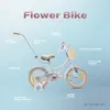 Vélo enfant 14 pouces 3-5 ans Vélo fleur bleu Sun Baby Voir les images du produit 2