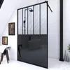 Paroi de douche 120x200 cm type Verriere - Verre trempe et Voir les images du produit 2