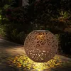 LED Solarleuchte, Dekorgeflecht-Kugel, Höhe 54 cm Produktbild-Vorschau 3