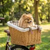 PawHut Hundekorb Fahrrad Handgeflochtener Hundefahrradkorb Produktbild-Vorschau 9