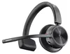 A black headset with a microphone boom is shown against a white background. Voir les images du produit