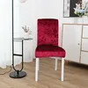Stretch Rot Stuhlhusse Universelle Samt Stuhlbezug Husse Produktbild-Vorschau 3