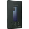 The image shows the packaging of a Mujjo leather phone case for an iPhone 16 Pro Max in Monaco Blue. Podgląd zdjęcia produktu