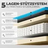 Gaming-Stuhl Stoff, Gel- & Taschenfederkissen, Massage, Produktbild-Vorschau 2