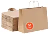 Sacs en papier kraft VEVOR, paquet de 50, sacs cadeaux avec Voir les images du produit 1