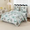 FEBE Bettwäsche Gemalte Blumen Bettbezug-Set 135x200 + Produktbild-Vorschau 2