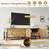 Merax TV Lowboard mit 4 Türen, TV Board mit geometrisches Produktbild-Vorschau 10