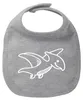 Huuraa Baby Lätzchen Pteranodon Dinosaurier Heather Grey Produktbild-Vorschau 1