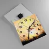 Wanduhr - Quadrat - Glasuhr - Vogel Natur Wasser - 30x30cm Produktbild-Vorschau 2