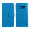 Schutz Hülle Blumen für Handy Samsung Galaxy S6 Edge Blau Produktbild-Vorschau 3